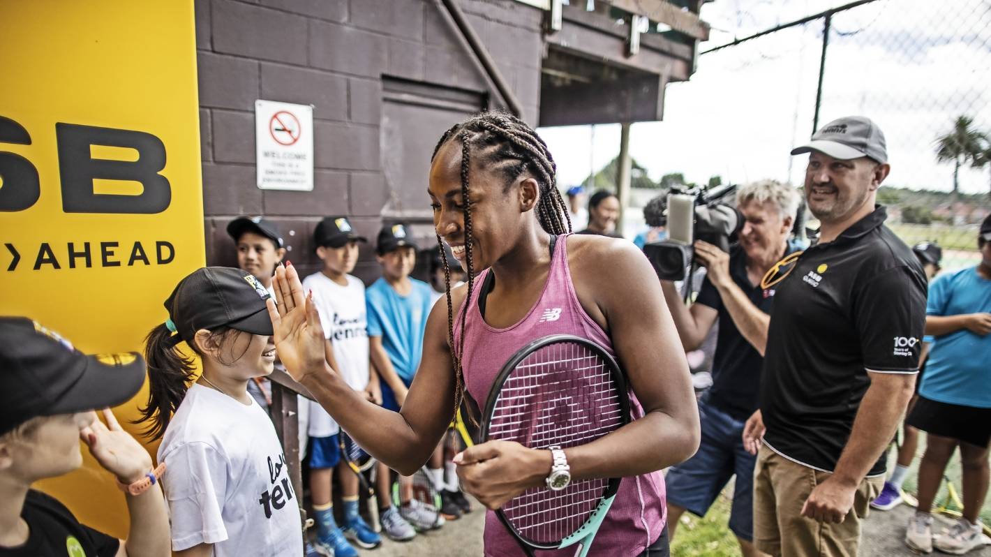 Tennis star Coco Gauff makes go to to South Auckland membership, hoping to encourage younger Kiwis