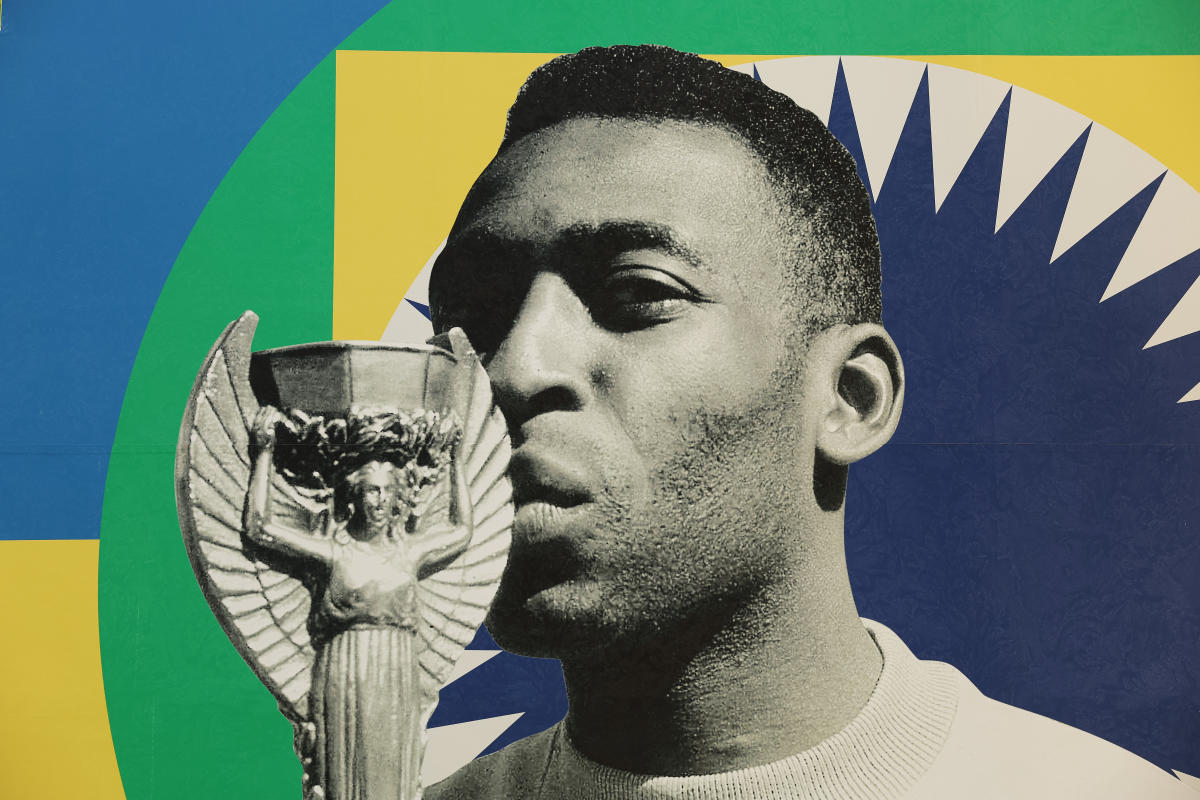 Athletes, soccer golf equipment pay tribute to legendary Brazilian soccer star Pelé