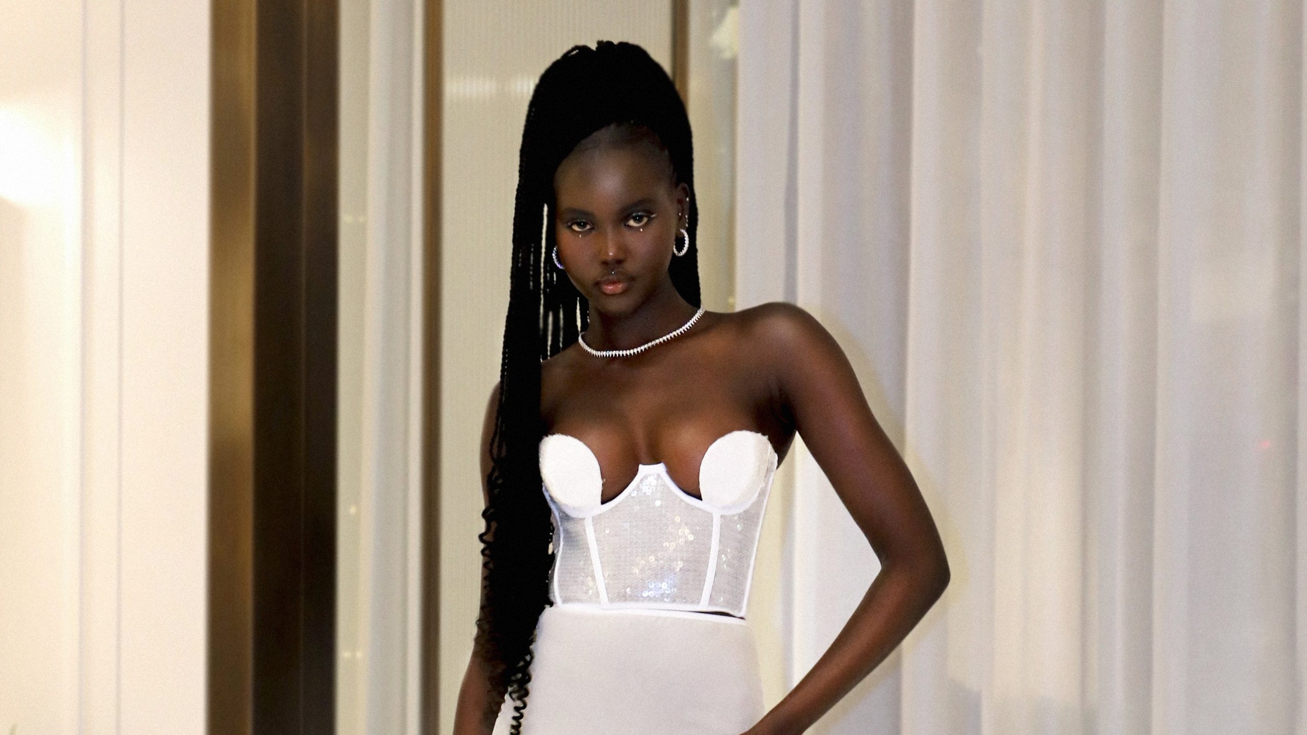 The Story Behind Adut Akech’s Showstopper Style Awards Look