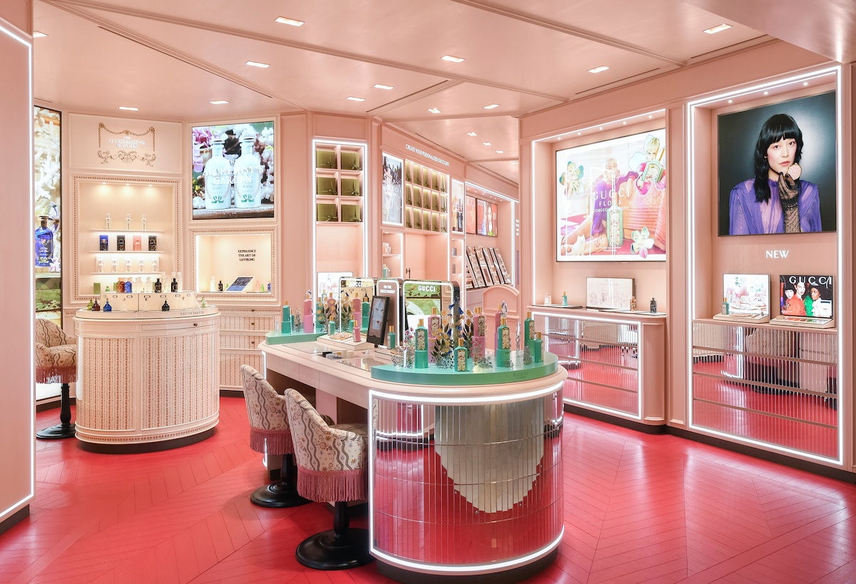 Gucci Magnificence flagship retailer in Singapore is an eclectic magnificence playground