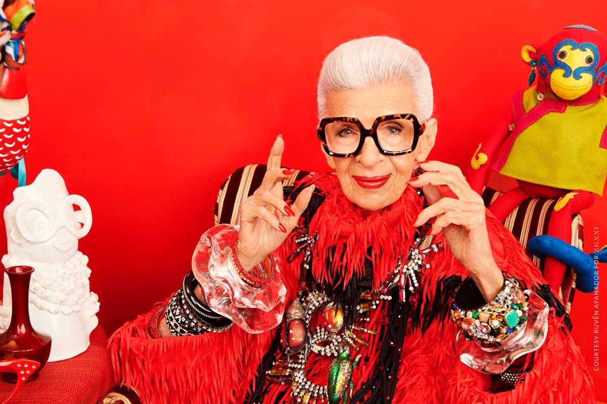 Iris Apfel Lends Her Fashion to The Royal’s Vacation Tree