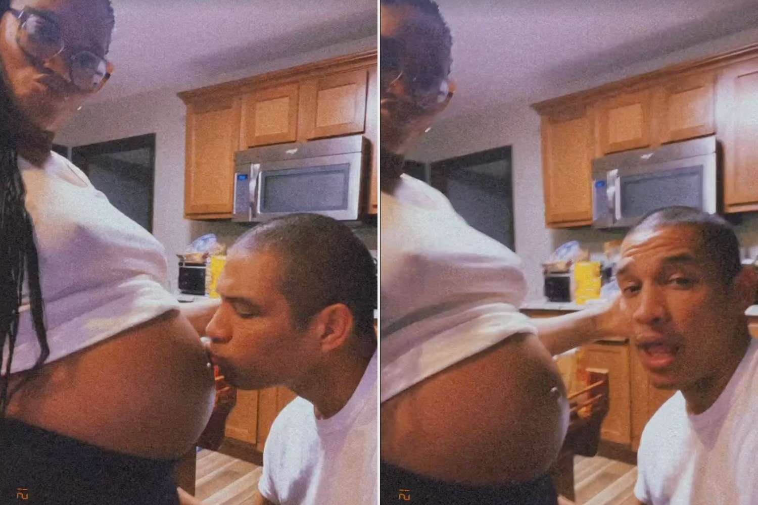 Pregnant Keke Palmer’s Boyfriend Darius Jackson Kisses Her Child Bump