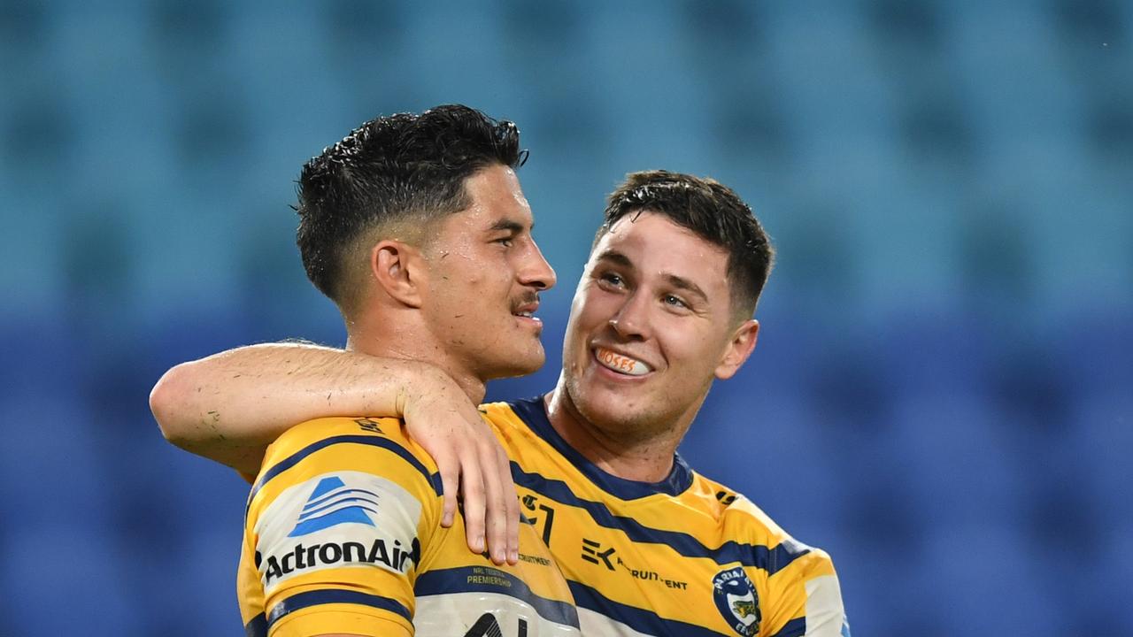 Dylan Brown, Mitchell Moses, contract information, Parramatta Eels, Wests Tigers