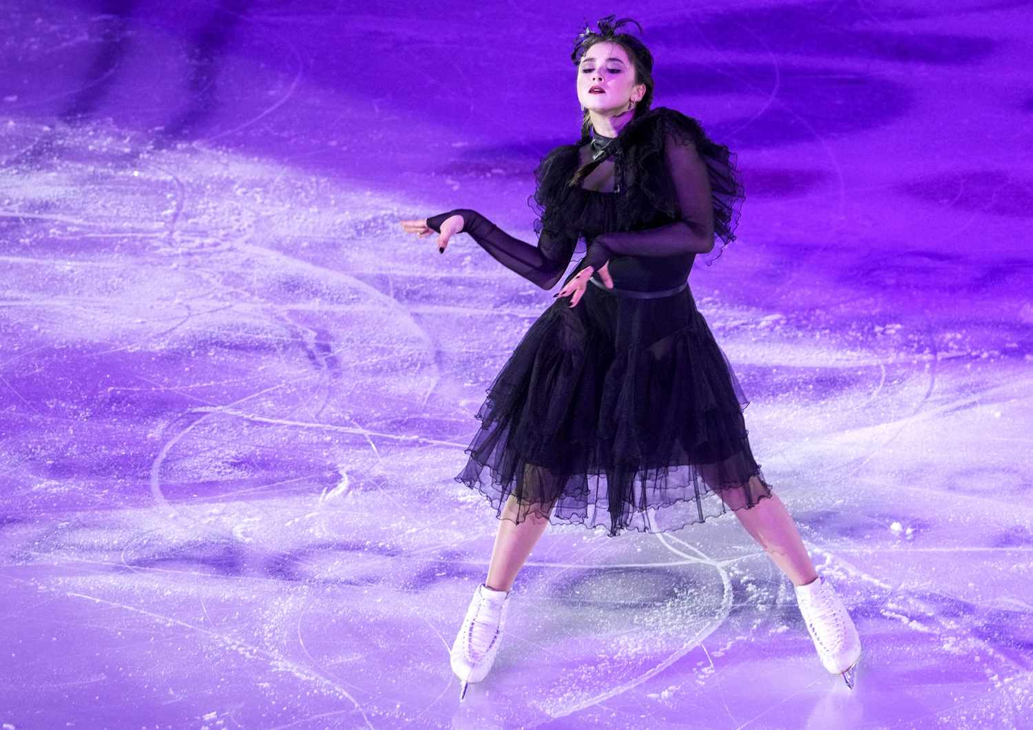 Kamila Valieva Recreates Viral Wednesday Dance in Skating Routine