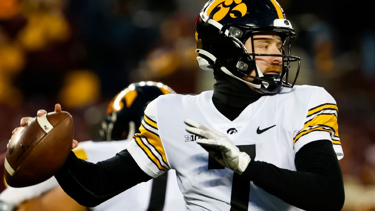 Iowa will play in Music Metropolis Bowl with out QB Spencer Petras