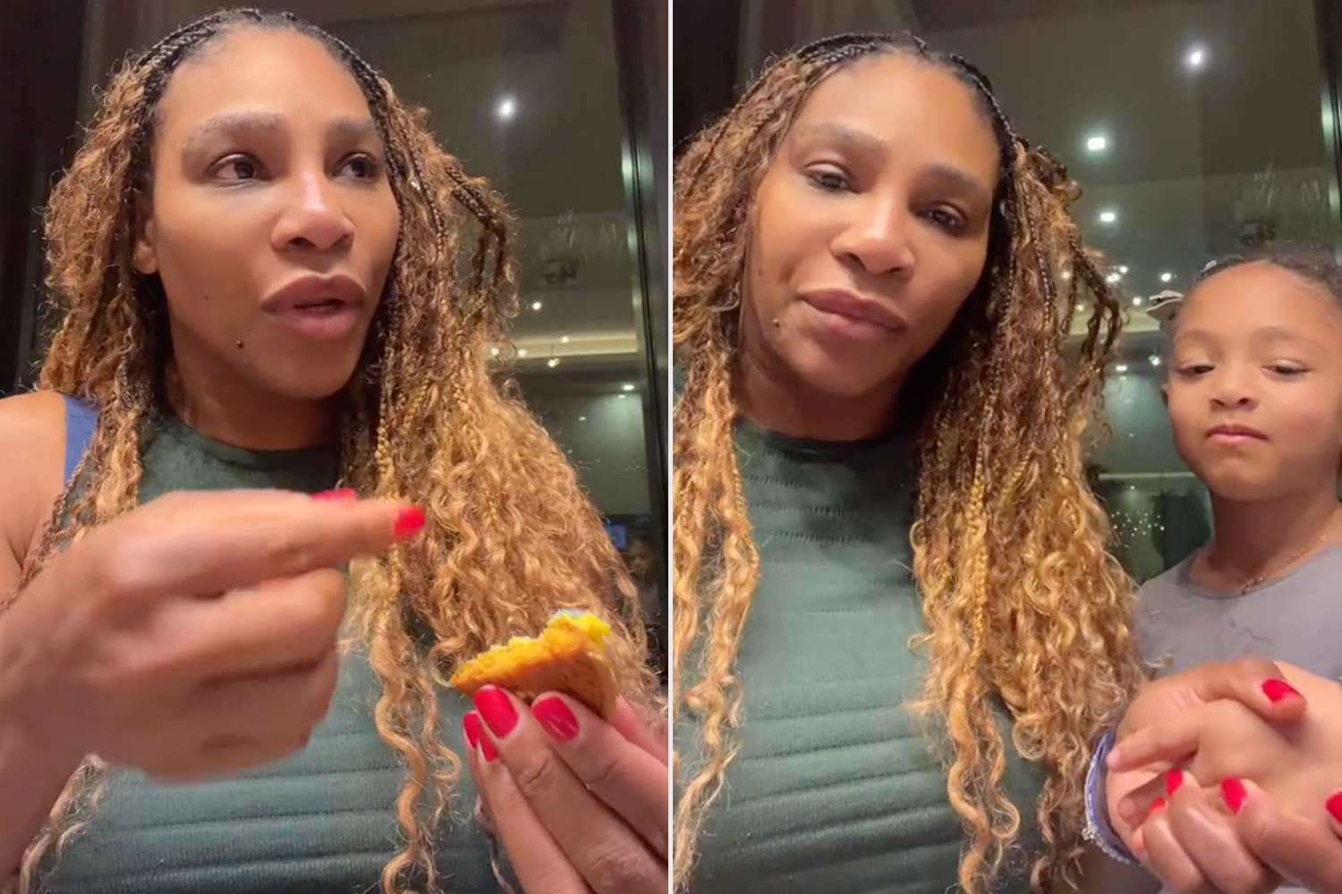 Serena Williams Sweetly Critiques Daughter Olympa’s Baking: Watch