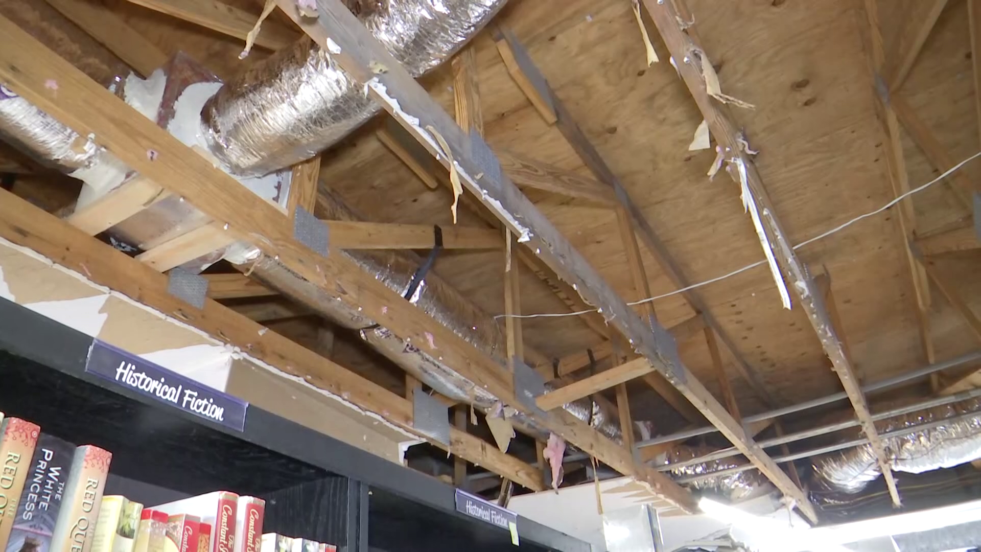 Sandman Books’ roof collapses once more