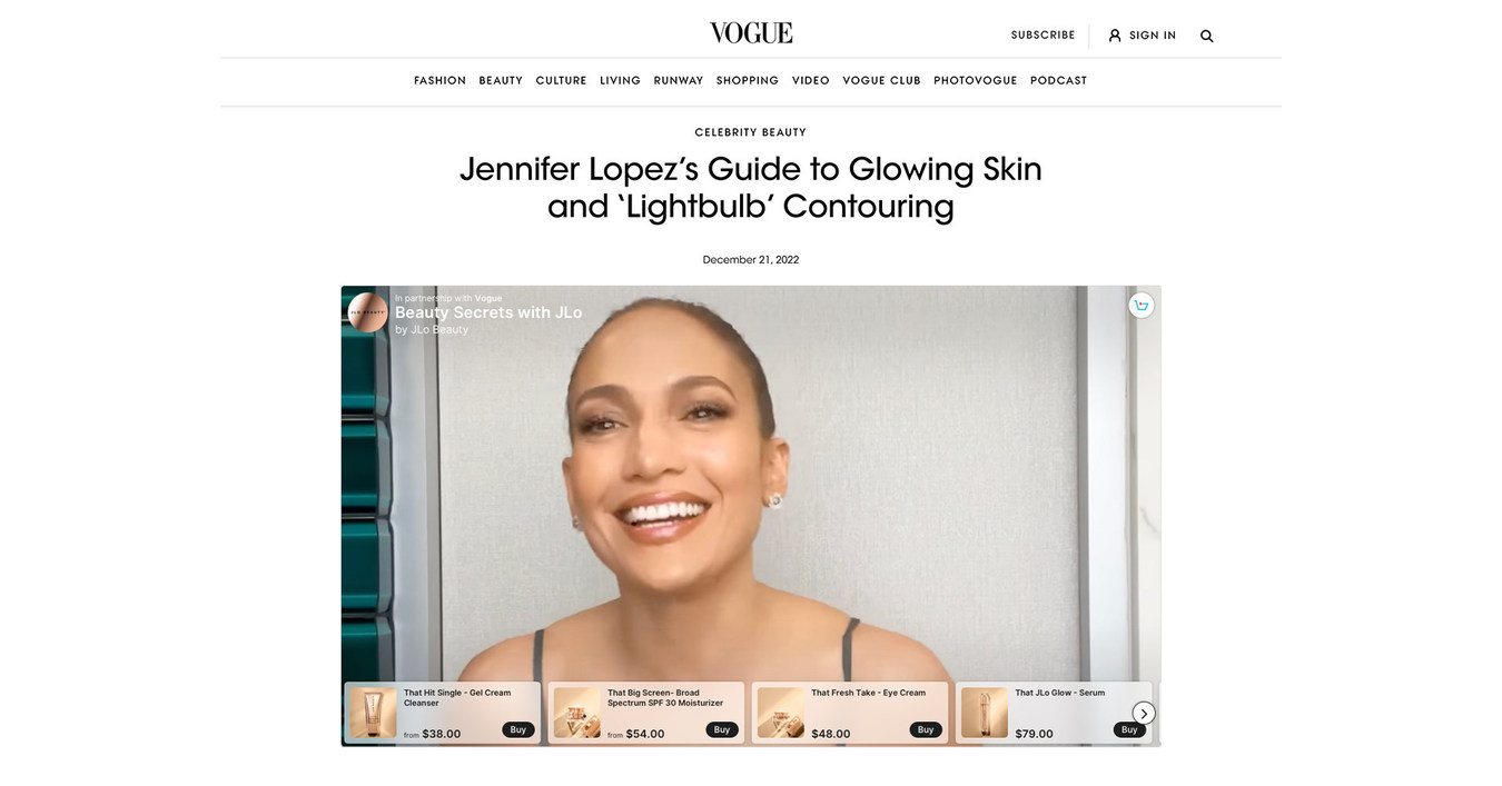 TalkShopLive® and JLo Magnificence® Be a part of Vogue’s “Magnificence Secrets and techniques” with Jennifer Lopez For First-Time Video Buying Expertise