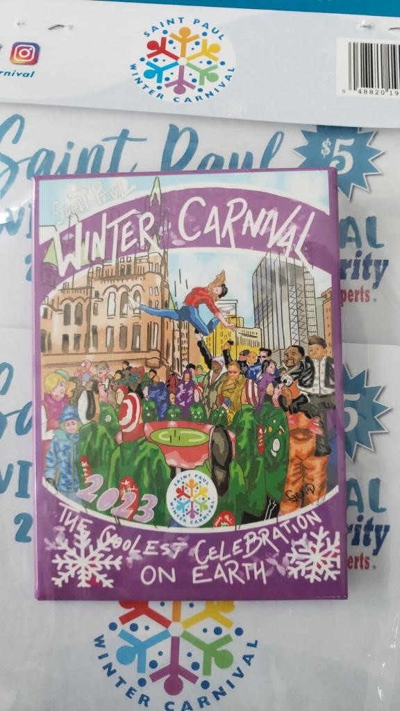 Brooklyn Park Man Designs St. Paul Winter Carnival Buttons