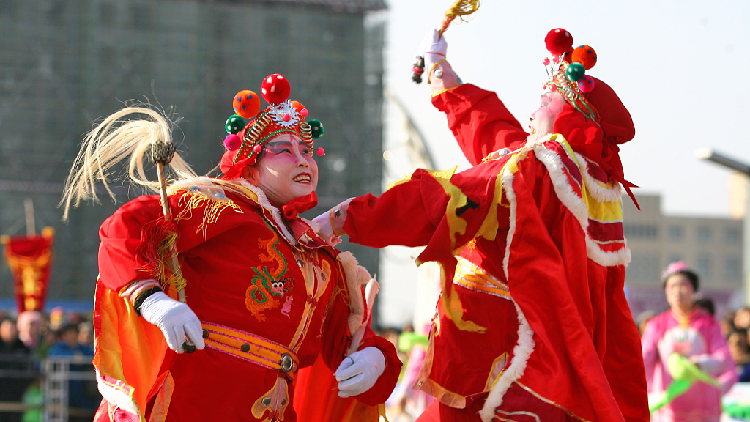 Haiyang Yangge carried out throughout Spring Competition Gala