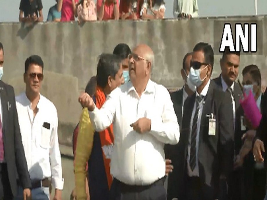 Gujarat CM Bhupendra Patel celebrates Sankranti competition by flying kites in Ahmedabad