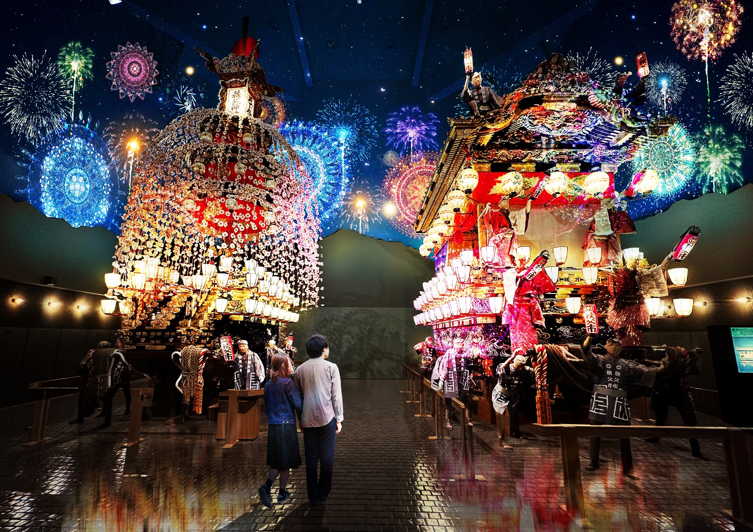 Bare is lighting up Chichibu in Saitama with matsuri competition installations