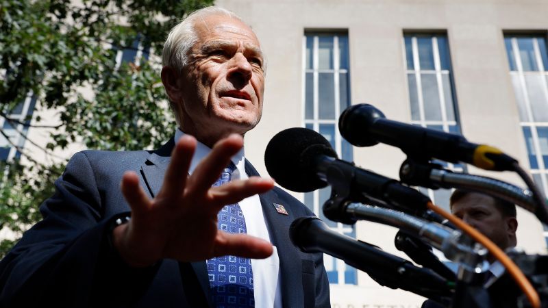 Peter Navarro contempt of Congress trial delayed for months over govt privilege points