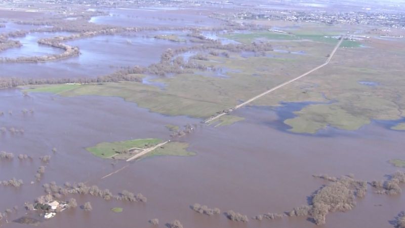 Gorgeous aerial footage reveals California freeway underwater – CNN