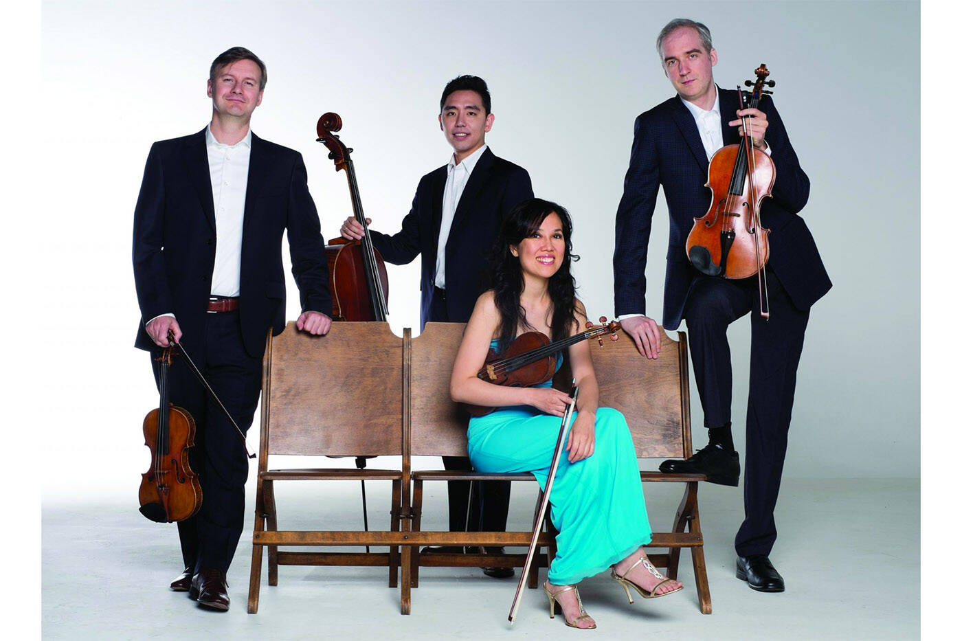 Classical music juxtaposed with tangos when string quartet joins piano duo for live performance in Chilliwack