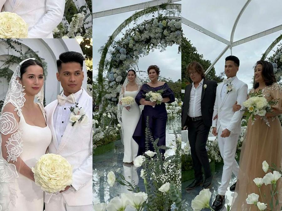 LOOK: Vin Abrenica and Sophie Albert's backyard wedding ceremony – GMA Community