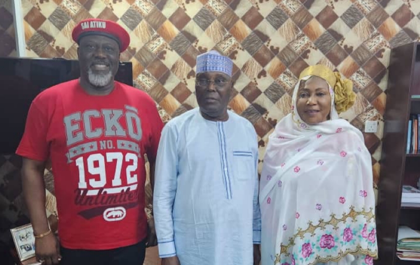 SPOTTED: Naj’atu Muhammad visits Atiku – hours after quitting APC, partisan politics