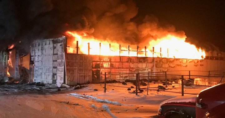 Three fireplace departments reply to Balgonie, Sask. store fireplace