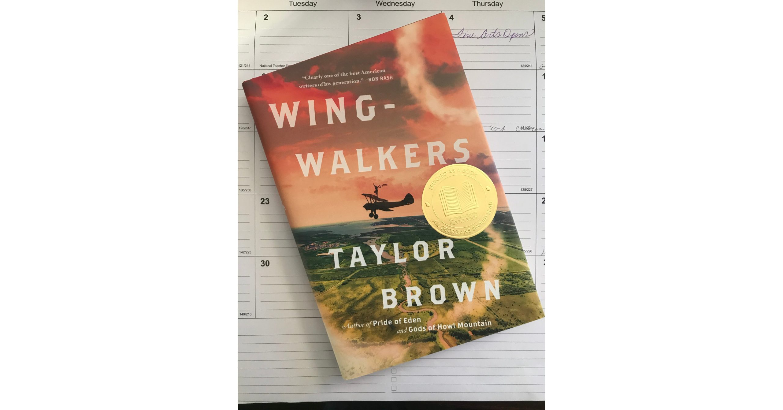 Taylor Brown’s “Wingwalkers” Chosen as One in every of 10 “Books All Georgians Ought to Learn”