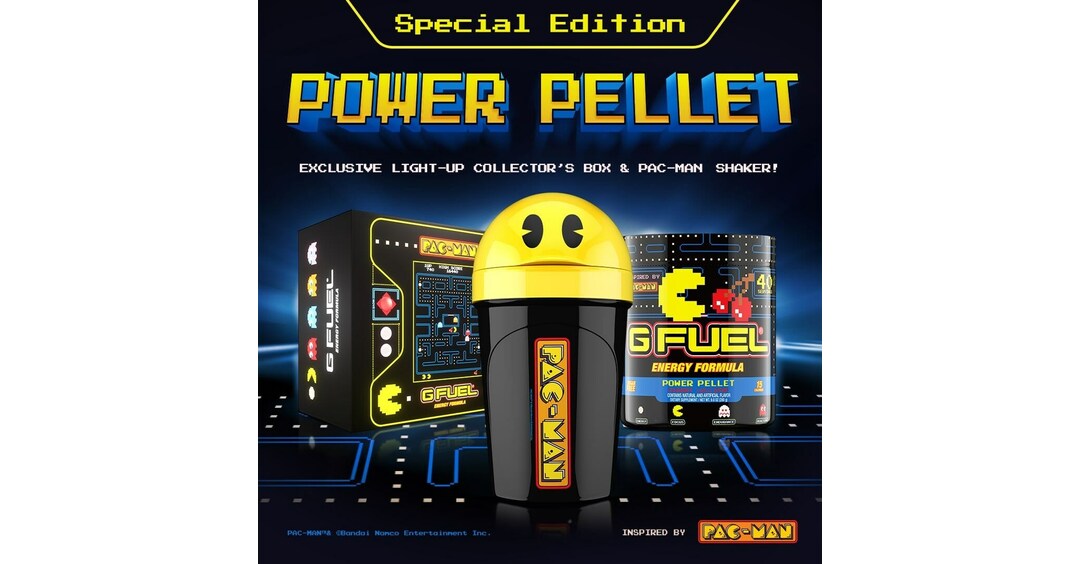 G FUEL and Bandai Namco Leisure America Inc. Choose Up Bonus Factors and Introduce PAC-MAN Vitality Drink