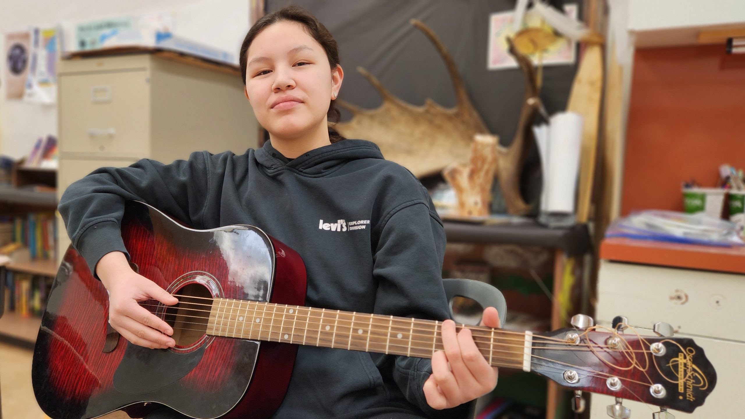 Aklavik college students spend their week with music video producers