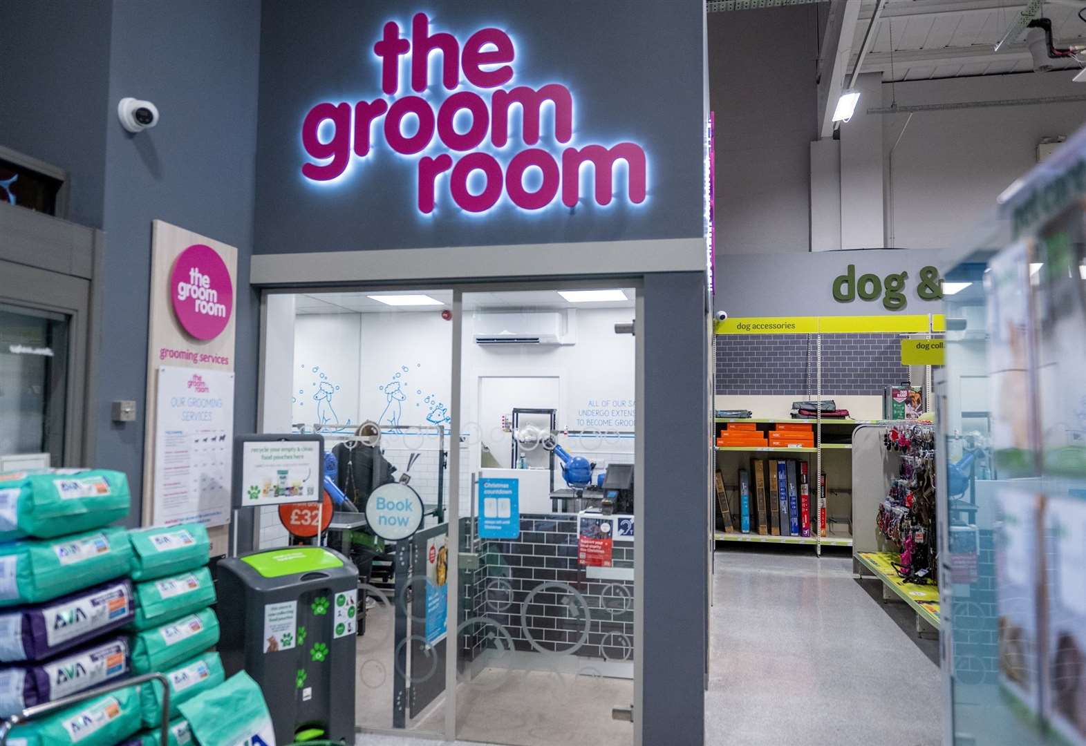 Revamped Pets at Dwelling at Horsted Retail Park, Chatham sees The Groom Room pamper parlour open