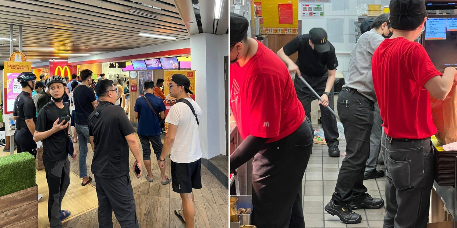 Buyer Allegedly Queues For 1 Hour At Loyang Level McDonald’s, Lengthy Wait Causes Massive Crowd