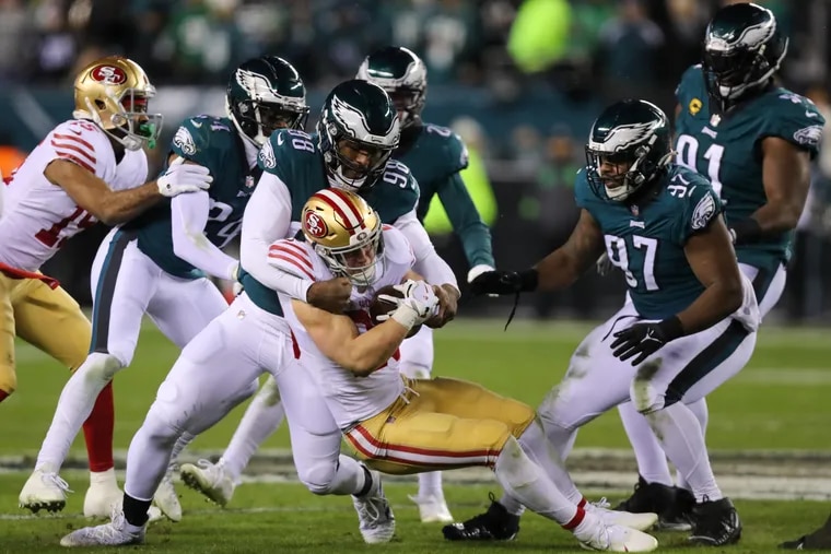 Eagles bodily beat 49ers Philly-style, 31-7, to achieve Tremendous Bowl LVII