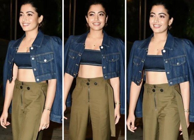 Rashmika Mandanna nails avenue type in a denim crop prime, olive inexperienced pants for Mission Majnu screening : Bollywood Information