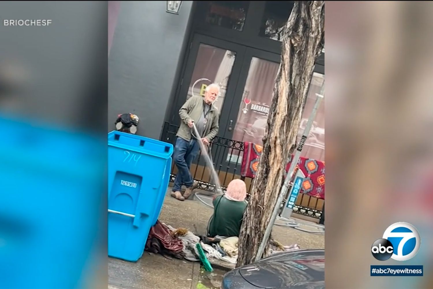 Video of Calif. Man Spraying Unhoused Lady with Hose Sparks Outrage