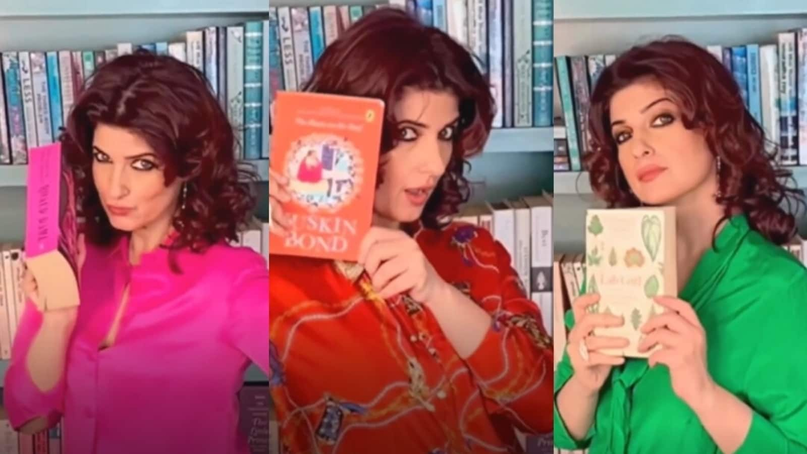 Twinkle Khanna matches outfits to novels as ‘ebook influencer’. Watch | Bollywood