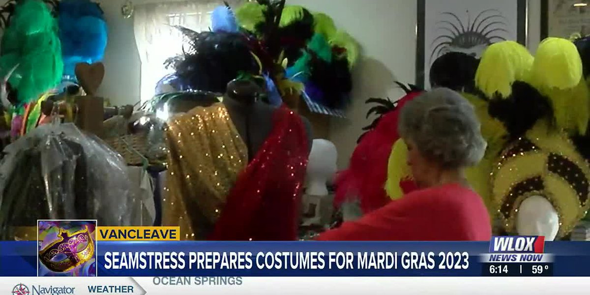 Vancleave girl crafts costumes for Coast Carnival celebrations