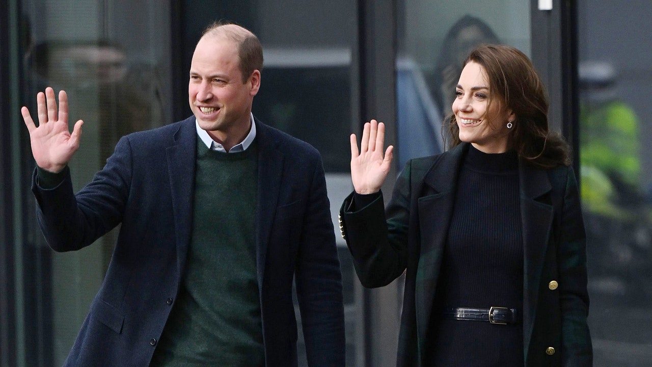 Princess of Wales places on a united fashion entrance with William in a Holland Cooper tartan coat for first public outing since Harry’s ebook launch