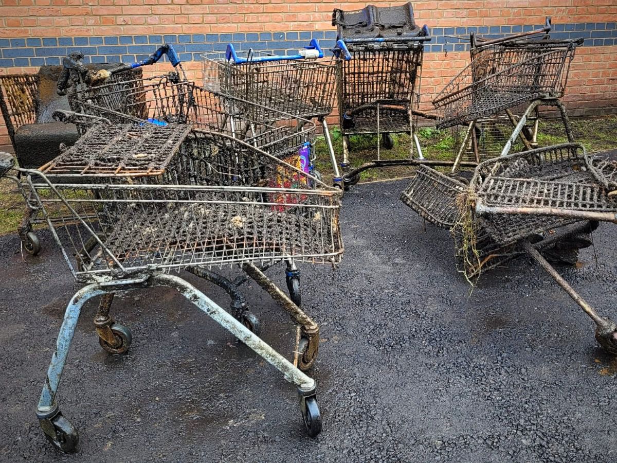 Dozens of purchasing trolleys and different uncommon gadgets faraway from canal in single clean-up sweep