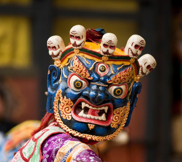 At a Competition in Bhutan, Some Dancers Naked All to Ward Off Evil Spirits