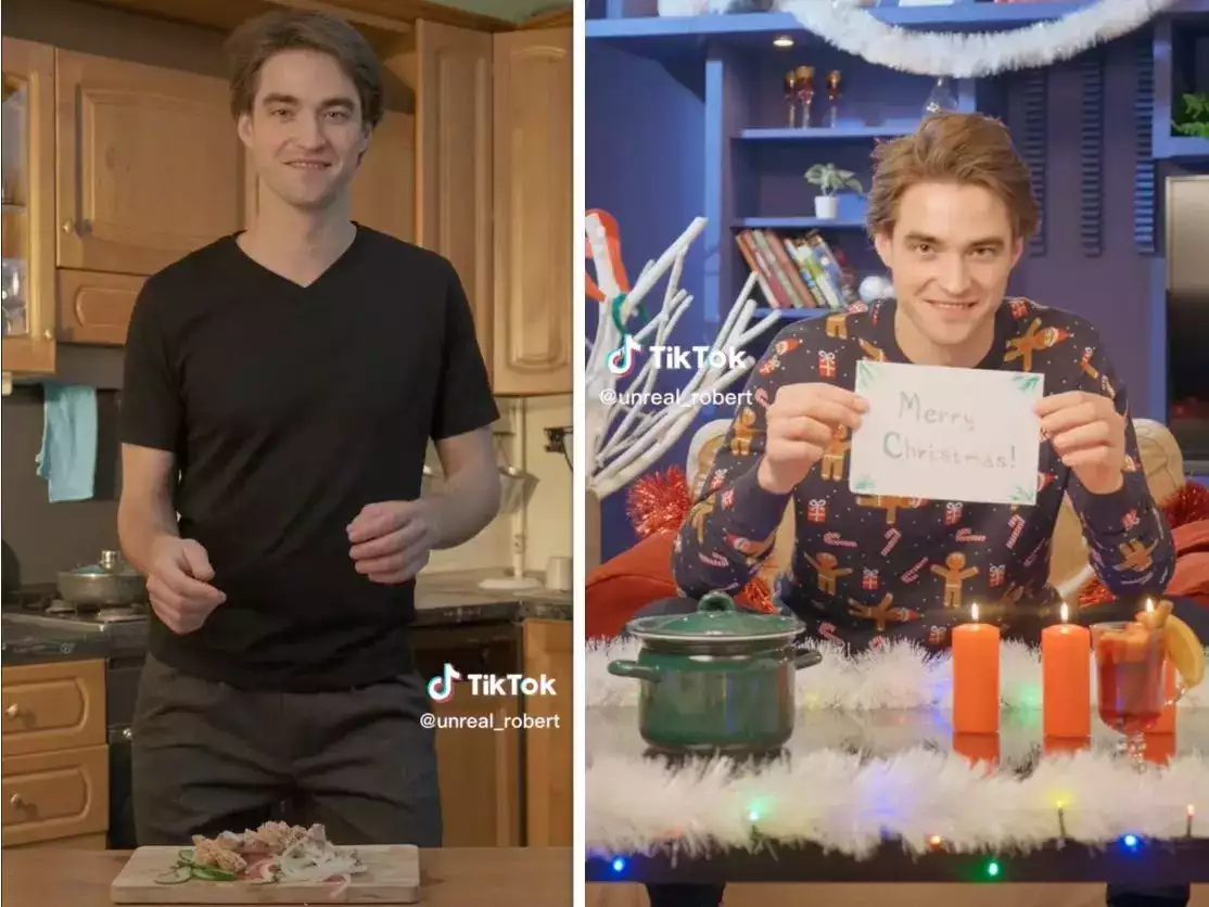 A TikTok account of Robert Pattinson deepfakes dancing and performing magic tips has over one million followers — the actor mentioned that even shut buddies have believed it is actual