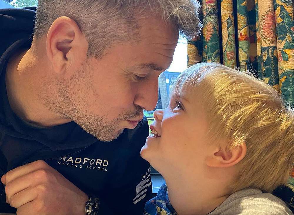 Ant Anstead Tries to Give Son Hudson, 3, a Kiss in Candy New Picture