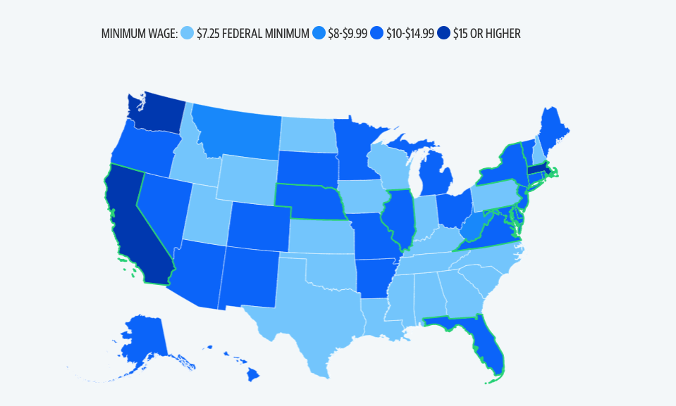 Greater than half the states are set to boost their minimal wage in 2023