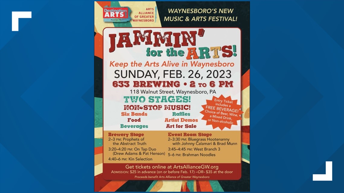 Jammin’ for the Arts music competition set for Feb. 26 in Waynesboro