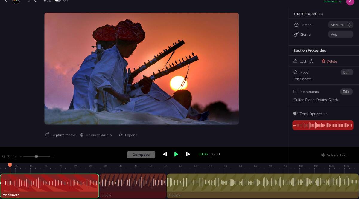 Beatoven.ai: Utilizing AI to generate background music for content material creators