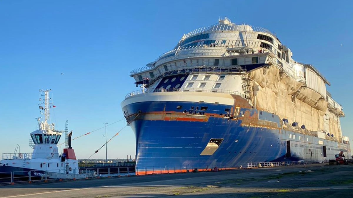 Fourth Edge-Class Superstar Cruise Ship Floats Out at Shipyard