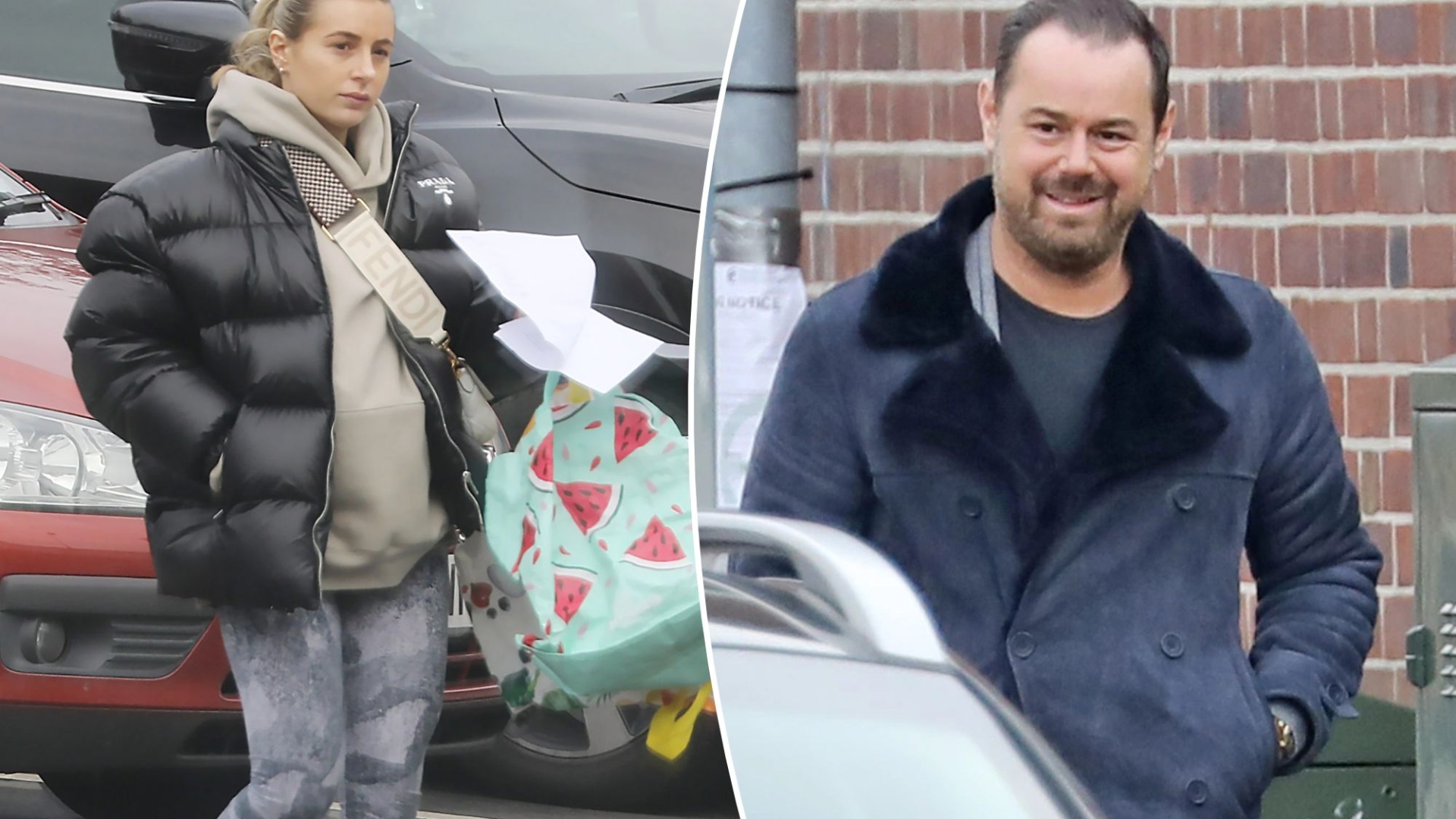 Pregnant Dani Dyer heads out procuring in £5k of designer gear with dad Danny after his shock EastEnders exit