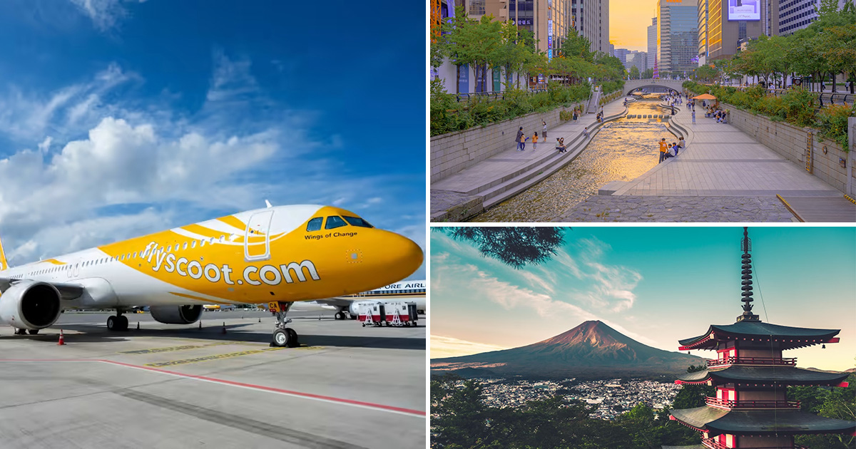 Scoot New Yr Sale until Jan 10 has Promo Fares from , flies to Tokyo, Seoul, Taipei, Bali & extra