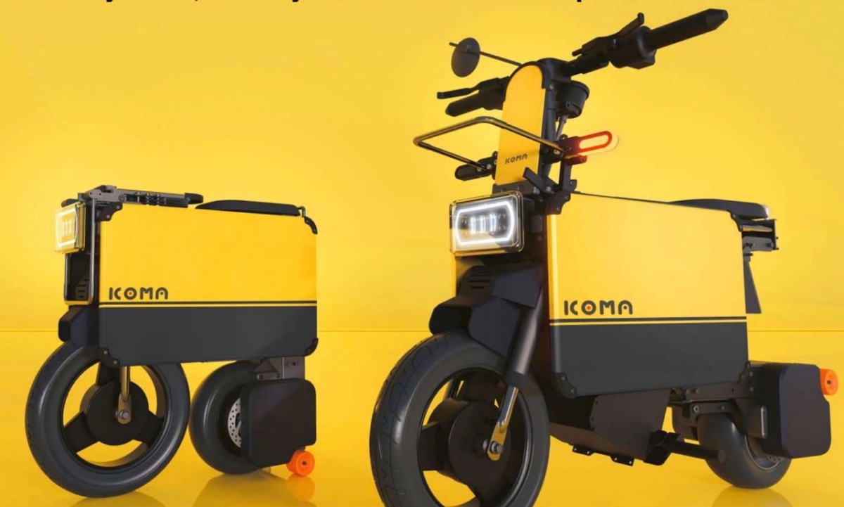 Icoma reveals off a suitcase-size electrical Transformer-style bike • TechCrunch