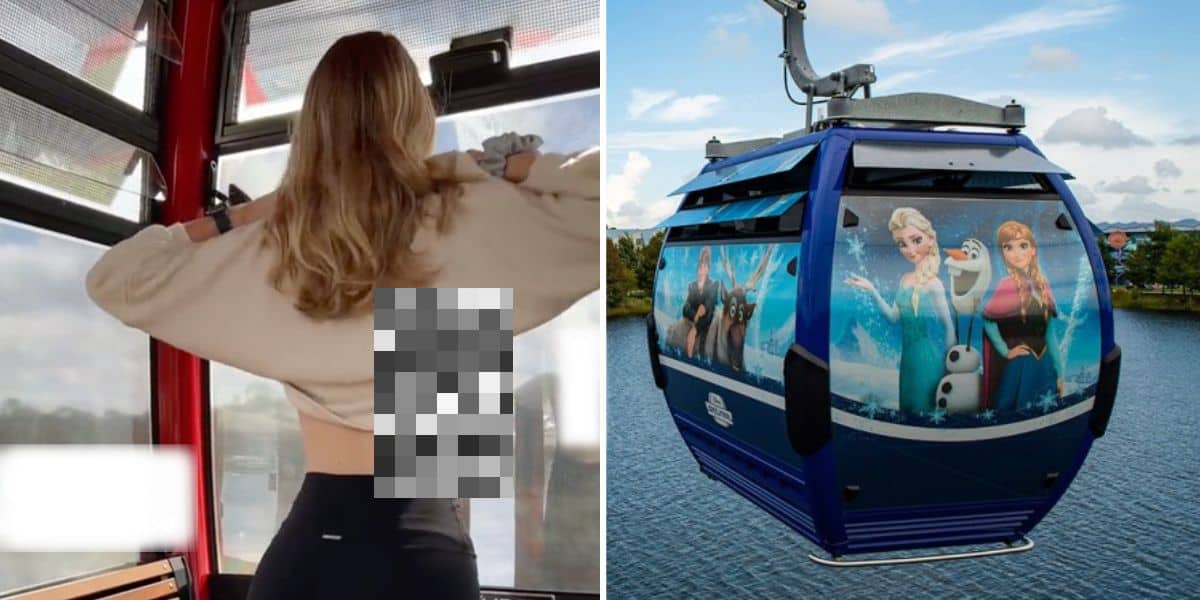 Video Exhibits Lady Flashing Breasts to Others Aboard Disney Skyliner