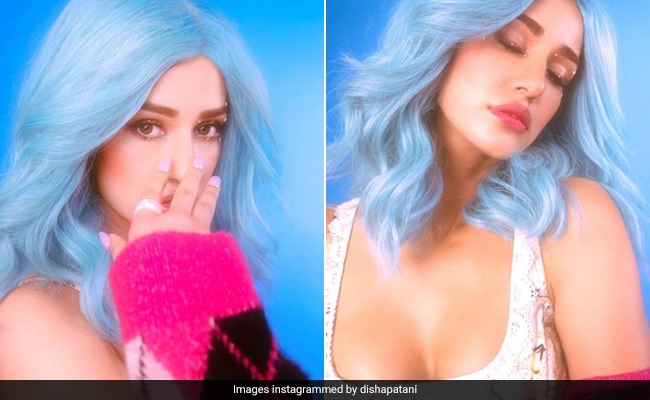 Disha Patani’s Icy Blue Wig And Bedazzled Make-up Is A Y2K Magnificence Occasion