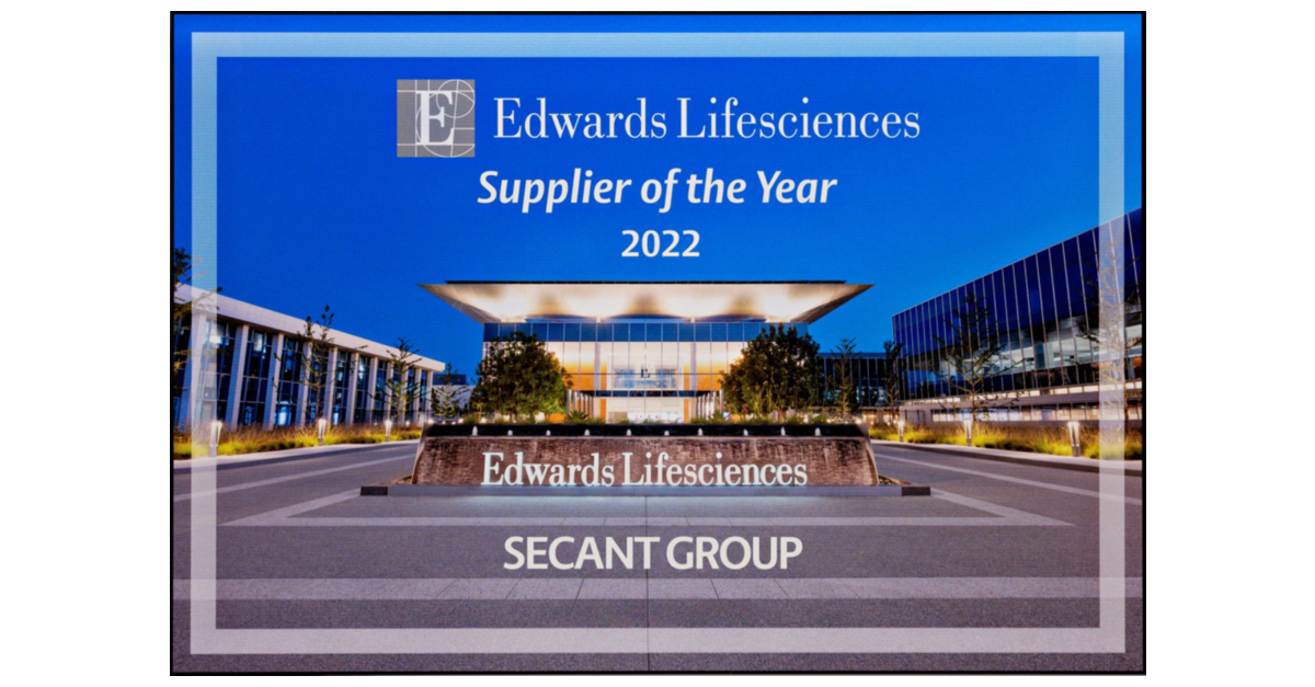 Edwards Lifesciences Awards Secant Group 2022 Provider of the Yr