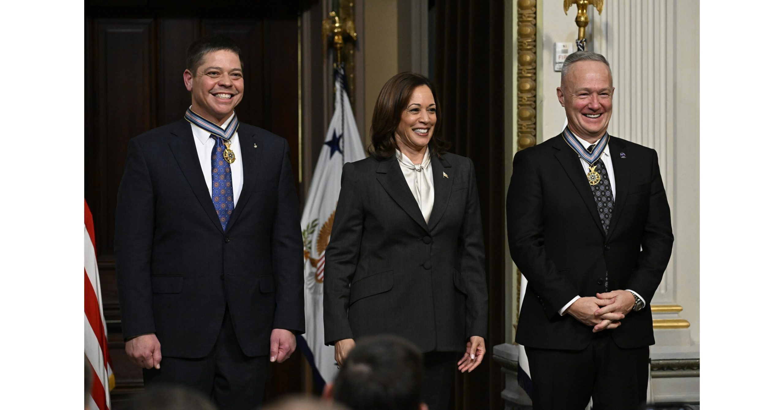 VP Awards Former NASA Astronauts Congressional House Medal of Honor